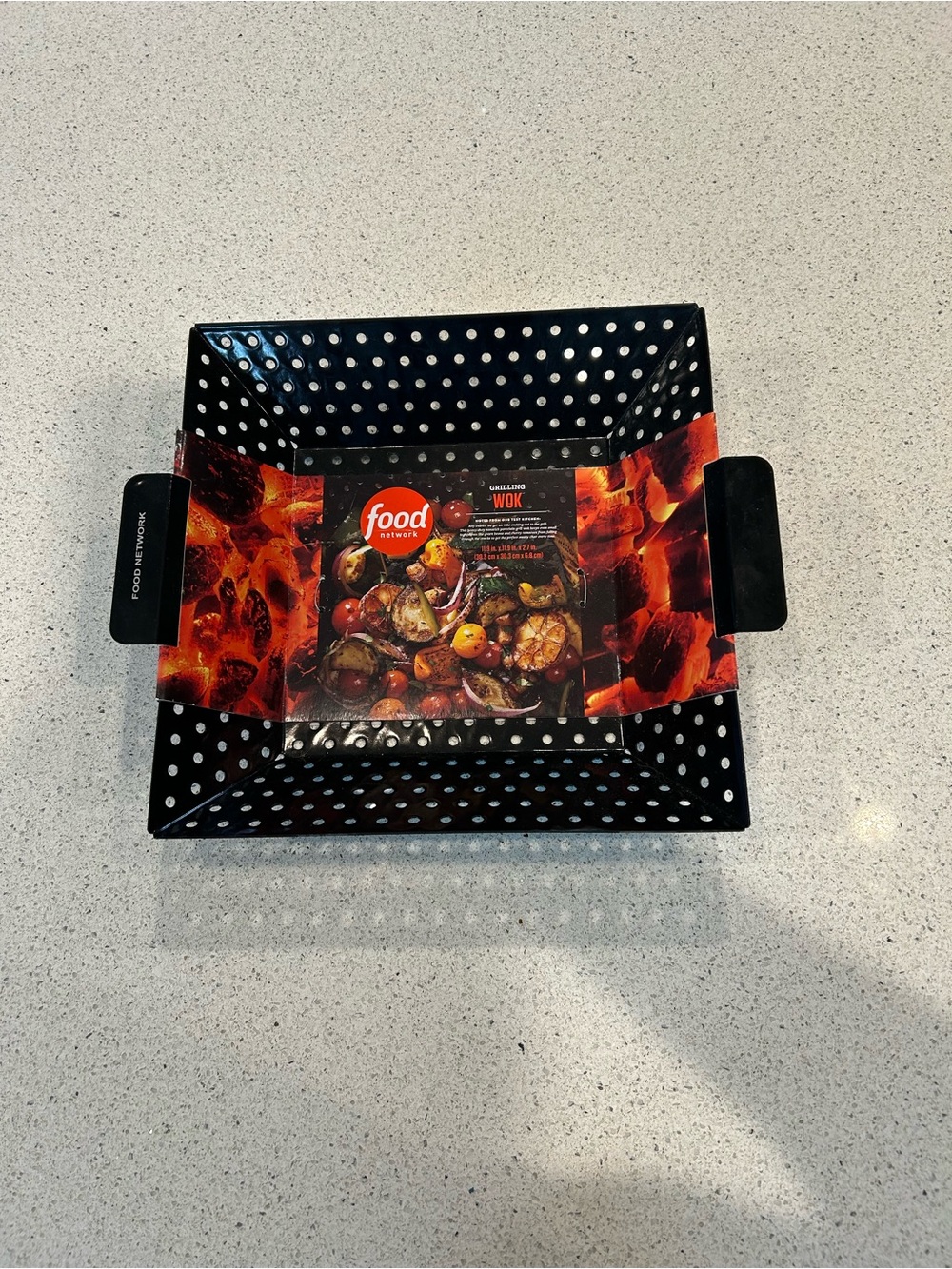 Food Network Black Perforated Grill Pan with Side Handles